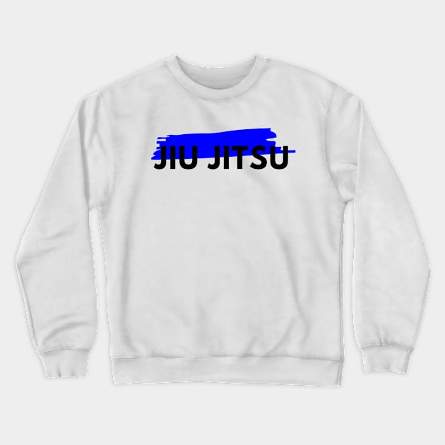 BJJ Brazilian Jiu Jitsu Blue Belt Crewneck Sweatshirt by HootVault